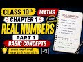 Real Numbers Class 10 | Chapter 1 Part 1 | Basic Concepts Explained