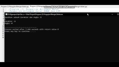 Proses Input dan Output Type Data Bilangan Bulat Pada Aplikasi C++