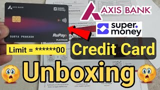Super money credit card unboxing video 2025 | axis bank super money credit card unboxing | axis bank