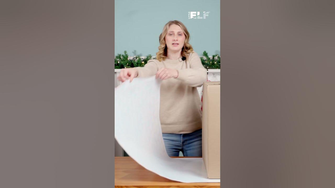 How to wrap a large box! Visit our page for the full video! 🤩 
