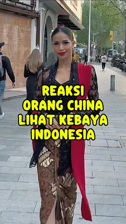 CEWEK INDONESIA PAKAI KEBAYA DI CHINA AUTO JADI PUSAT PERHATIAN‼️