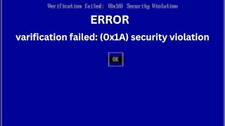 ERROR Varification failed Secure Boot Deshabilitar UEFI ASUS EZ Mode en Advanded Mode