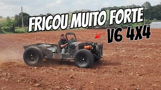 PRIMEIRO TESTE NO MOGIPE / JEEP WILLYS HOT ROD V6 4X4 .