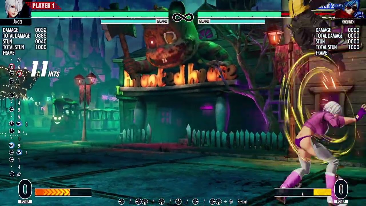 KOF15 Angel Combo 0 Bar 425 damage