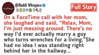 While on FaceTime with her mom, she laughed and said, “Relax Mom, I’m just messing around…