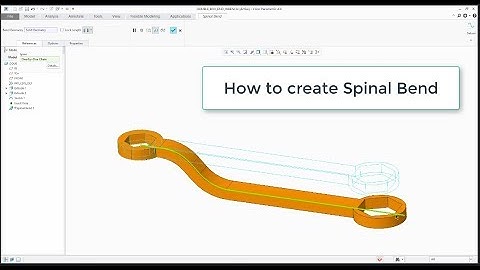 PTC Creo 4.0 tutorial: Spinal Bend