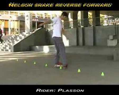 Nelson snake reverse forward - Slalom Tricks