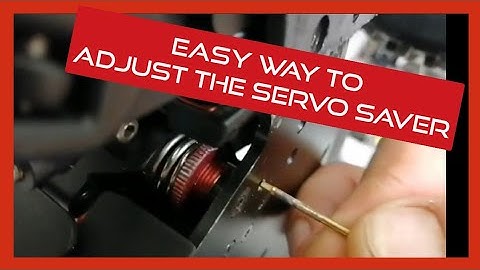EASIEST WAY TO ADJUST THE SERVO SAVER 1/8 RC. tighten servo saver