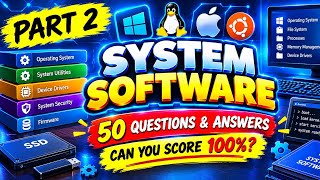 💻 Quiz Informatique – System Software Part 3 | 50 Questions & Answers