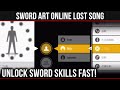 Sword Art Online: Lost Song - Unlock All Sword Skills Fast