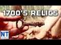 Digging 1700s relics at a NH Cellar Garrett ATGOLD metal detector