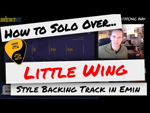 🎸 How to Solo Over Backing Tracks | JIMI HENDRIX - Little Wing in Em