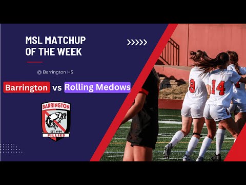 Barrington vs Rolling Meadows Girls Varsity Soccer