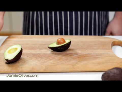 How To - destone an avocado, with Jamie Oliver