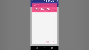 Android date picker dialog
