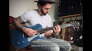 For sale @ www.MEISTEREDEGUITARS.com - smooth tone- Maybach Convair Customshop aged Pelham Blue, 60s