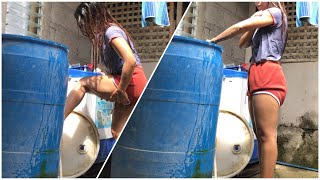 Naligo Sa Labas Ng Bahay Sobrang Init Ng Panahon