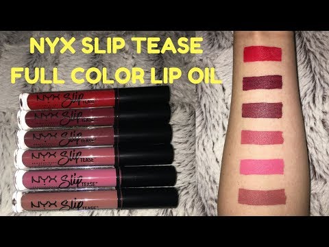 New Nyx Slip Tease Full Color Lip Oil 1st Impression