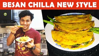 Stuffed Paneer Besan Chilla | Weight Loss Diet | рдмреЗрд╕рди рдХрд╛ рдЪрд┐рд▓реНрд▓рд╛ | Veg Omelette