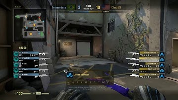 POV CS:GO C9 Stewie2K - Cloud9 vs Inmortals (de_train) DEMO - ESL Pro League S6 NA