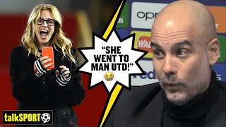 "I'M A FAILURE!" 😭😫 Pep Guardiola reveals his disappointment at Julia Roberts visiting Man United!