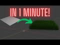 How to create realistic grass in 1 minute in Blender