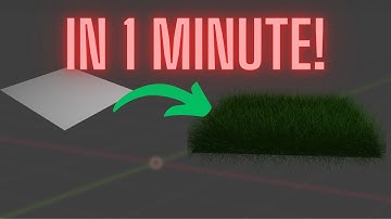 How to create realistic grass in 1 minute in Blender