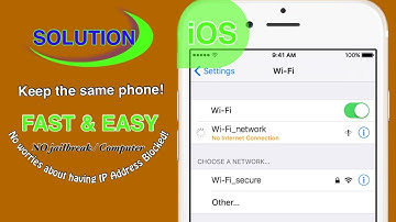 No Internet Connection/Blocked IP Address (iPhone Wi-Fi Problem - Solution)