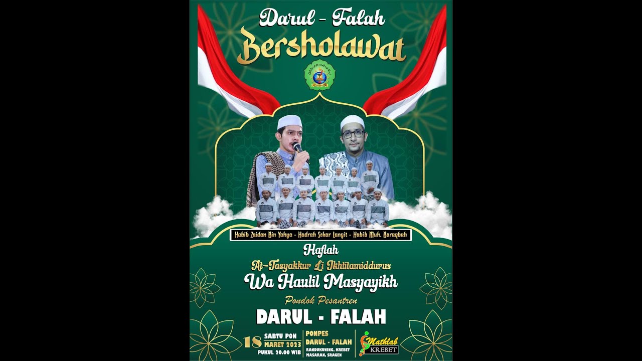 Live Streaming Pondok Darul Falah Bersholawat Bersama Habib Zaidan Bin Yahya & Habib Muh. Baraqbah