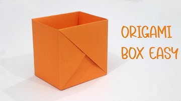How to Make Origami Strong Box - Easy Paper Box