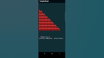 How to make triangle pattern|| #c #coding #design #pattern #cs #status #life #shorts