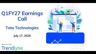 Tata Technologies Earnings Call For Q1fy27