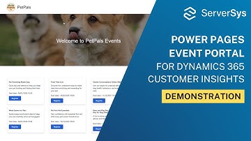 Power Pages Event Portal for Dynamics 365 Customer Insights: Template Demonstration