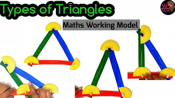 Types of Triangles | Maths working model | Maths School project | Maths TLM @WTalkOfficial