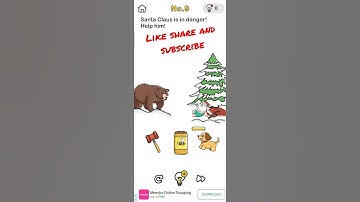 brain out Save Santa level 9 Santa claus is in danger! please help him