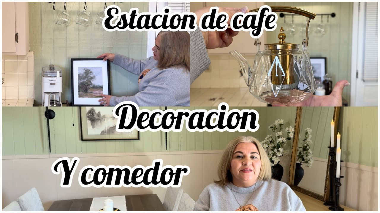 Dining room and coffee station refresh | decoracion de estacion del cafe y el comedor