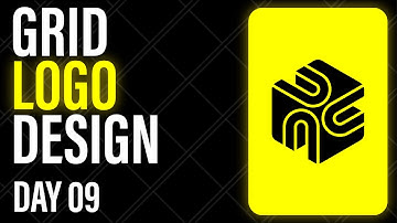 How to create a LOGO with grid system in ILLUSTRATOR day 9