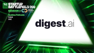 TechCrunch Startup Battlefield - Session 2: DigestAI