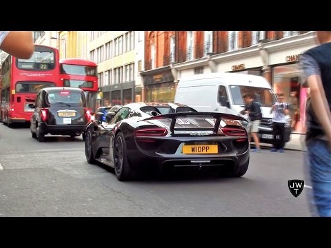 Supercars In London (Part 20) - 3x Bugatti Veyron, 918 Spyder, R8 GT & More!