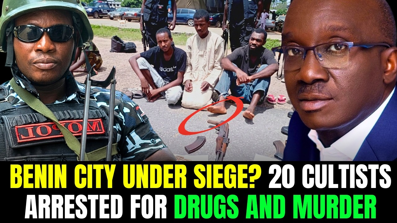 EDO STATE SECURITY ARREST 20 CULTISTS FOR ARMED ROBBERY,  DRUG AND KILLING IN BENIN CITY