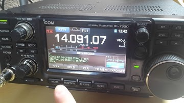 IC-7300 built in RTTY decoder demo
