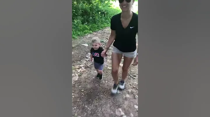 Toddler hiking