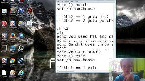 How To Make A Fighting Game In Notepad Part 5