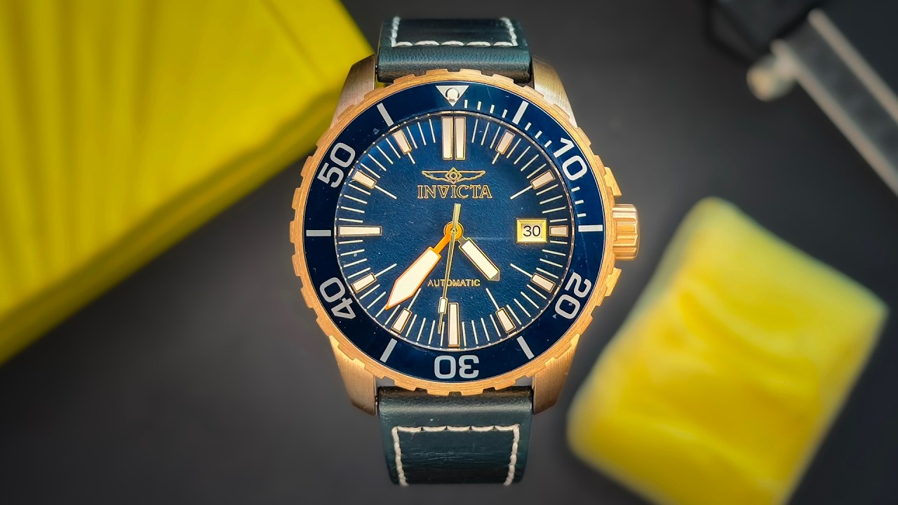 Invicta Pro Diver Bronze Automatic Unboxing | Blue Dial & NH35A
