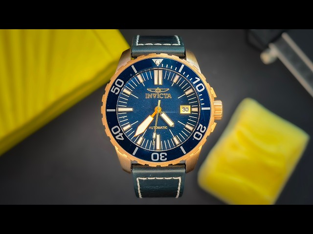 Invicta Pro Diver Bronze Automatic Unboxing | Blue Dial & NH35A
