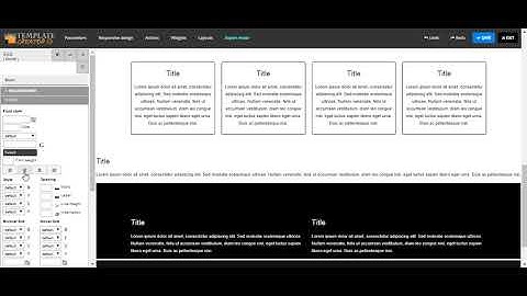 Adding a new section to your Template Creator Joomla template