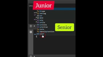Junior Vs. Senior Developer #coding #programming #python #shorts