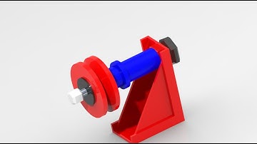 PULLEY SUPPORT ASSEMBLY IN CREO