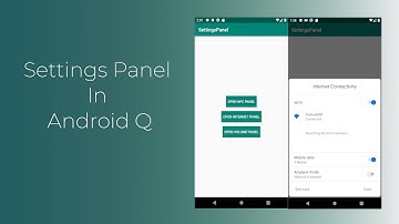 How to integrate the settings panel in an android application