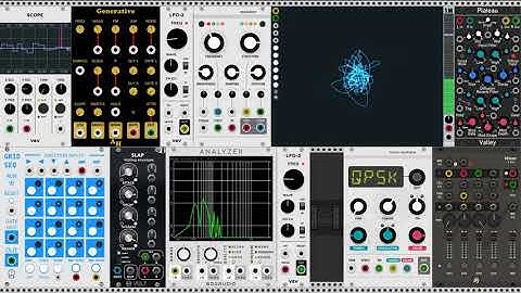 Generative Ambient Music in VCV Rack : Mutable Instruments Rings, Braids, Valley Audio Plateau